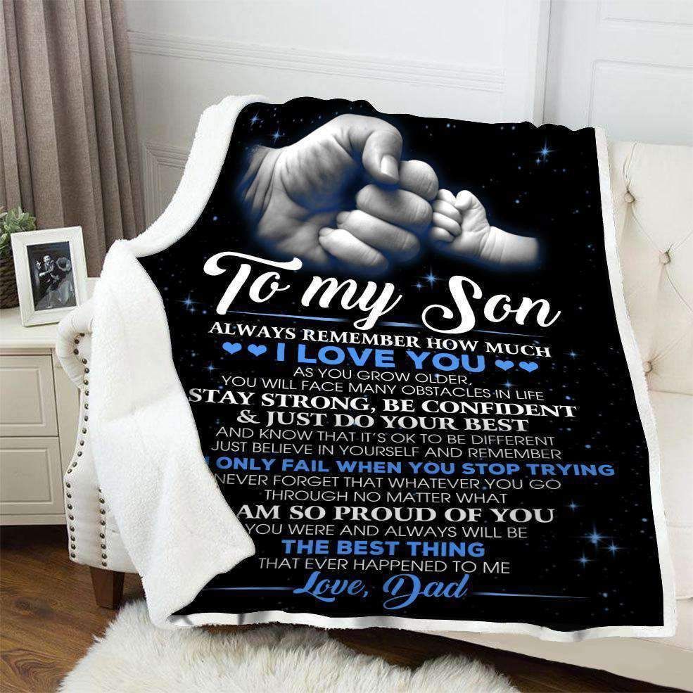 To My Son – The Best Thing Fleece Blanket