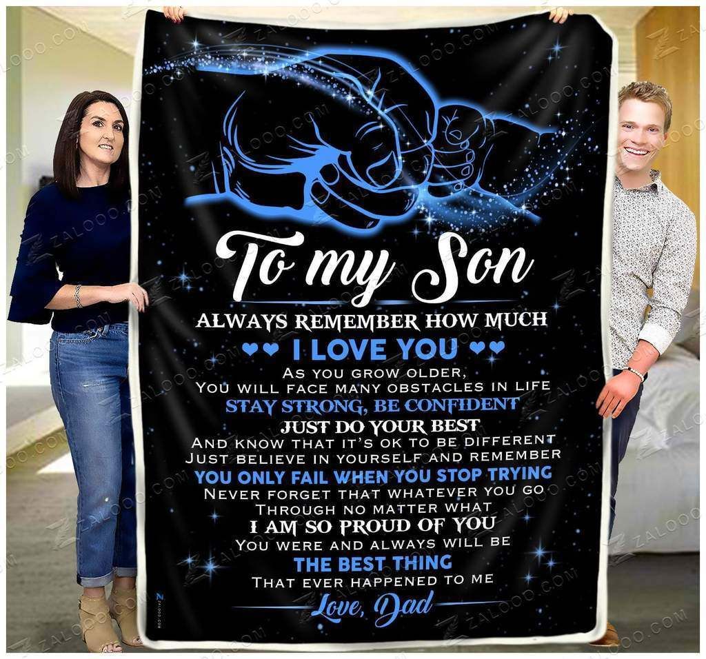 To My Son – The Best Thing That Ever Happened To Me Fleece Blanket