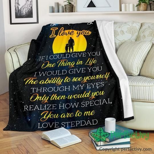 To My Step Daughter Sherpa Fleece Blanket