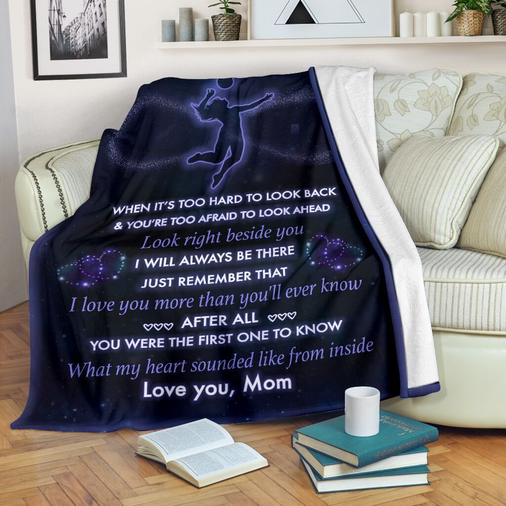 To My Volleyball Girl Sherpa Fleece Blanket