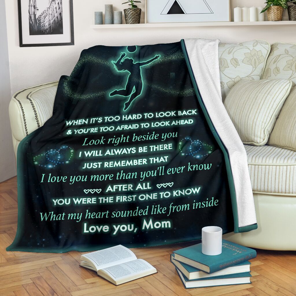 To My Volleyball Girl Sherpa Fleece Blanket