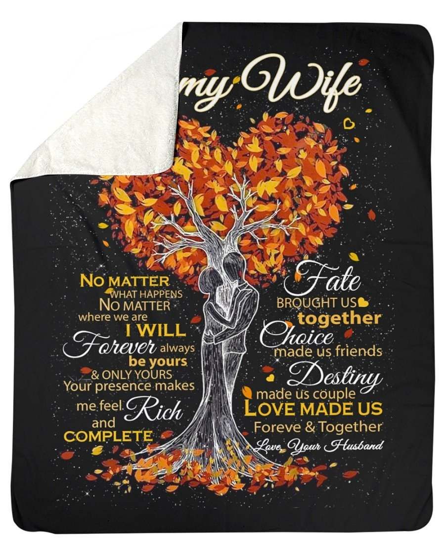 To My Wife- Best Gift For You Wife Fleece Blanket