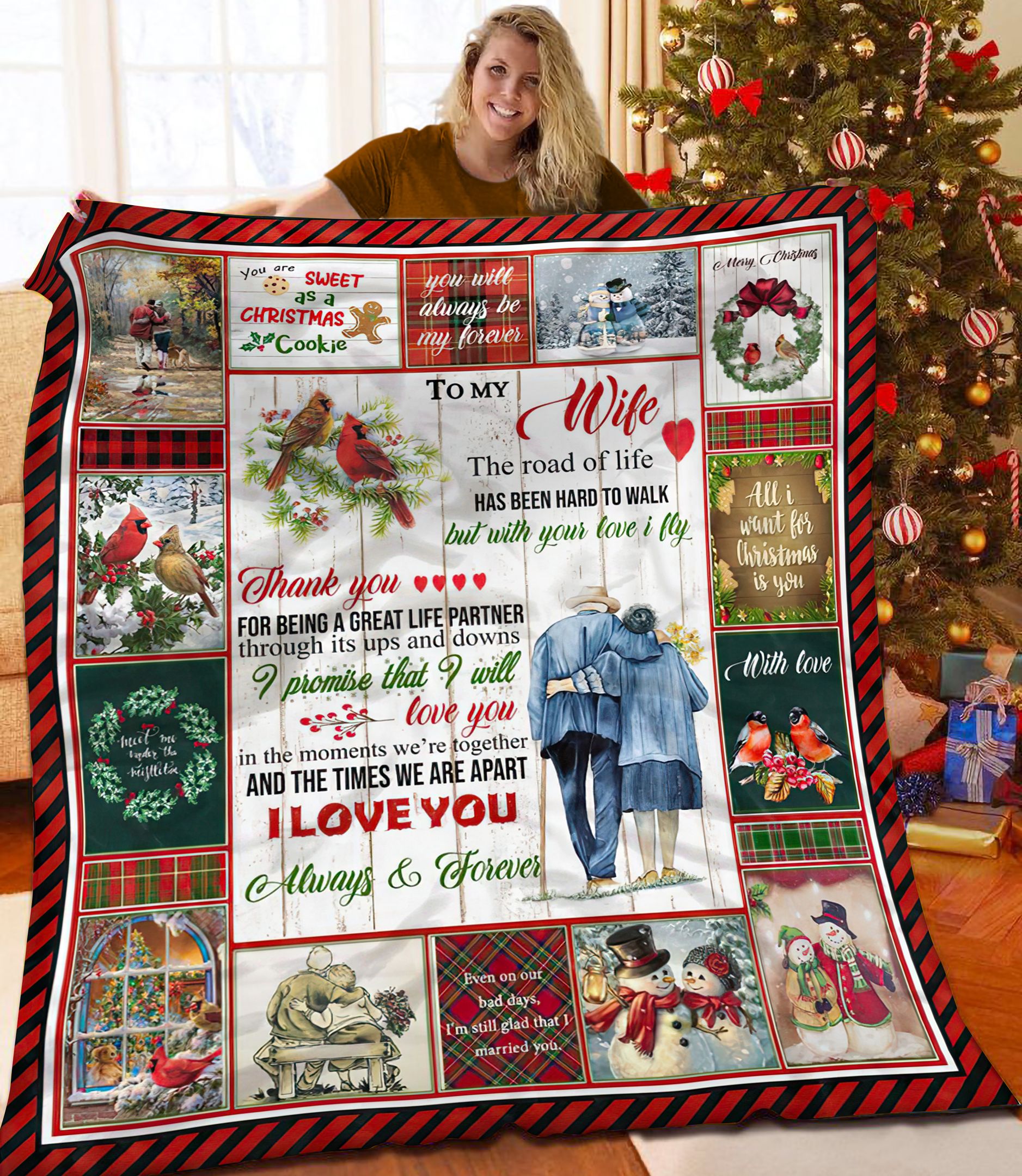 To My Wife Christmas DPC161103 Quilt Blanket