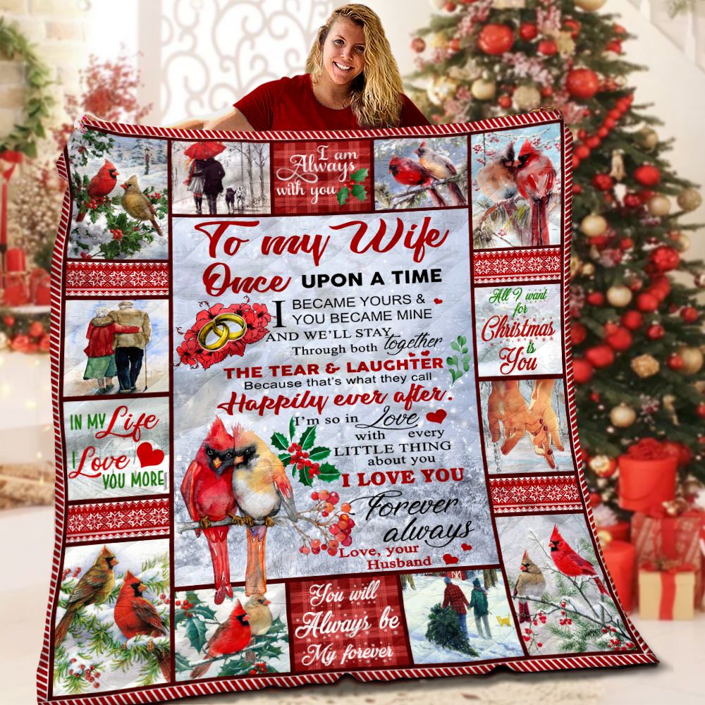 To My Wife Christmas LML111142DT Quilt Blanket