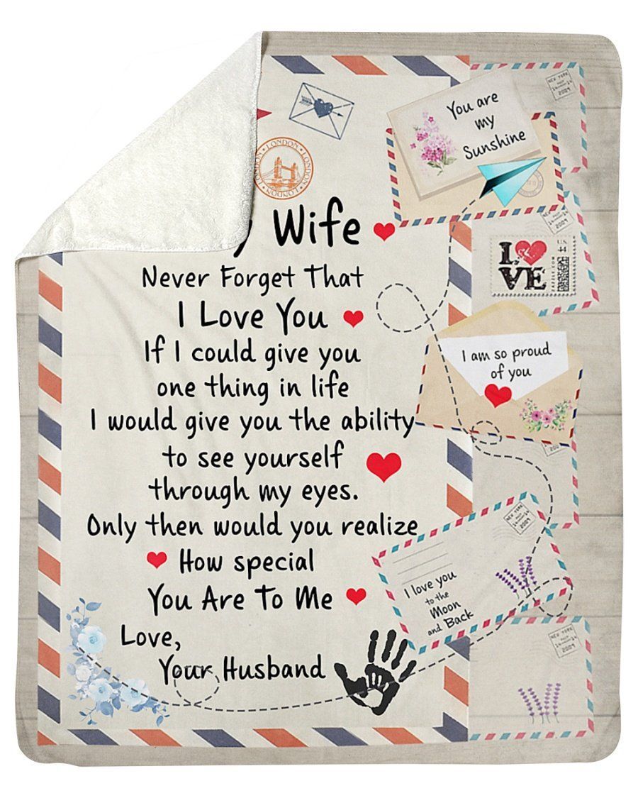 To My Wife Fleece Blanket How Special You Are To Me Sherpa Blanket