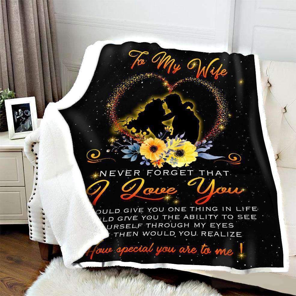 To My Wife – How Special You Are To Me Fleece Blanket