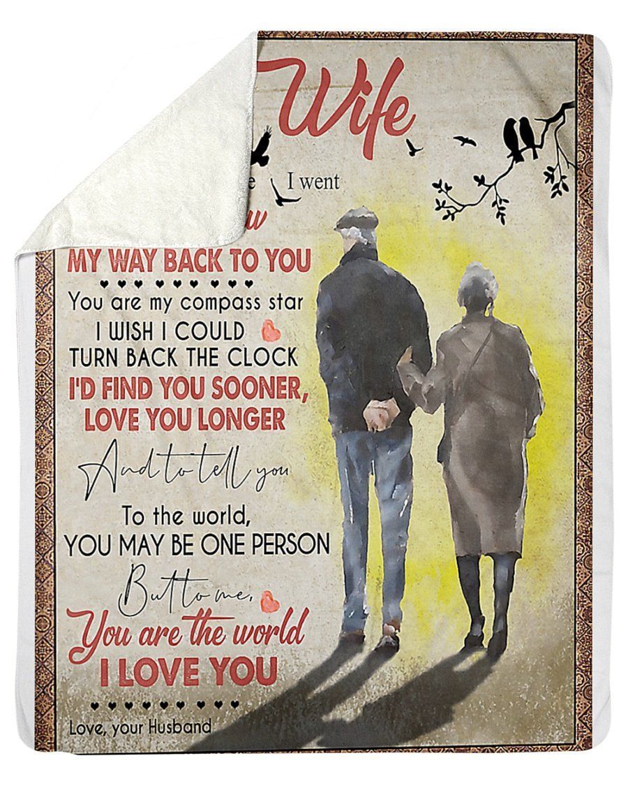 To My Wife I’d Find You Sooner Love You Longer Gifts From Husband Fleece Blanket