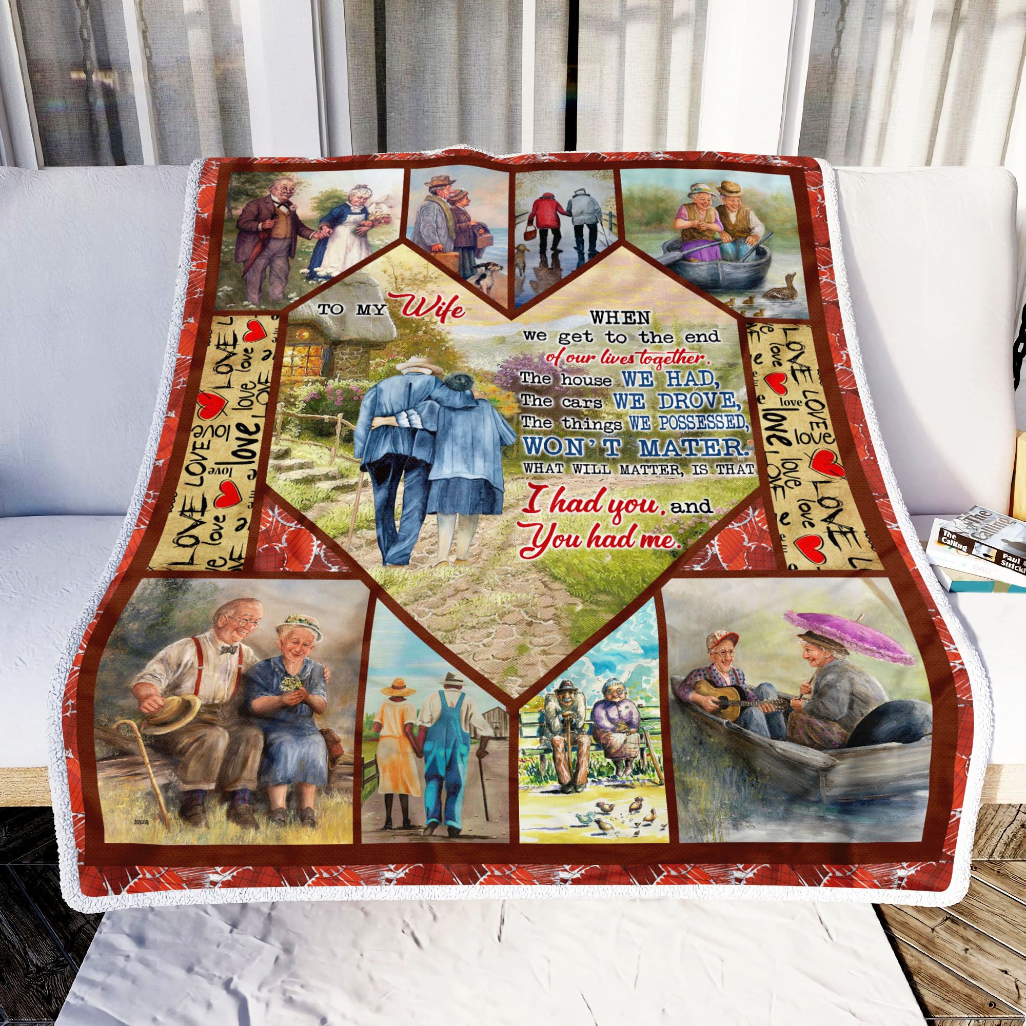 To My Wife I Had You And You Had Me Fleece Blanket