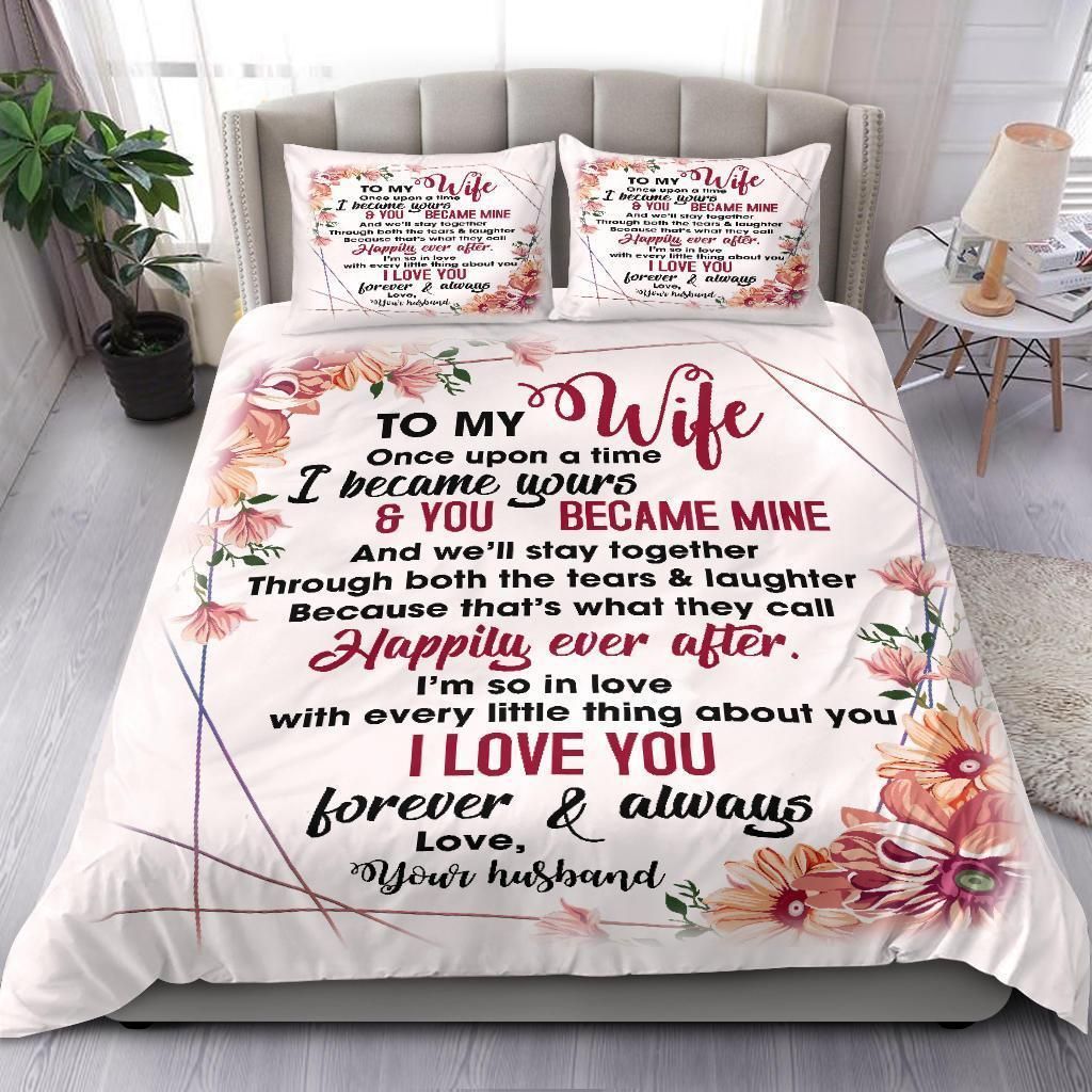 To My Wife I Love You Always Bedding Set