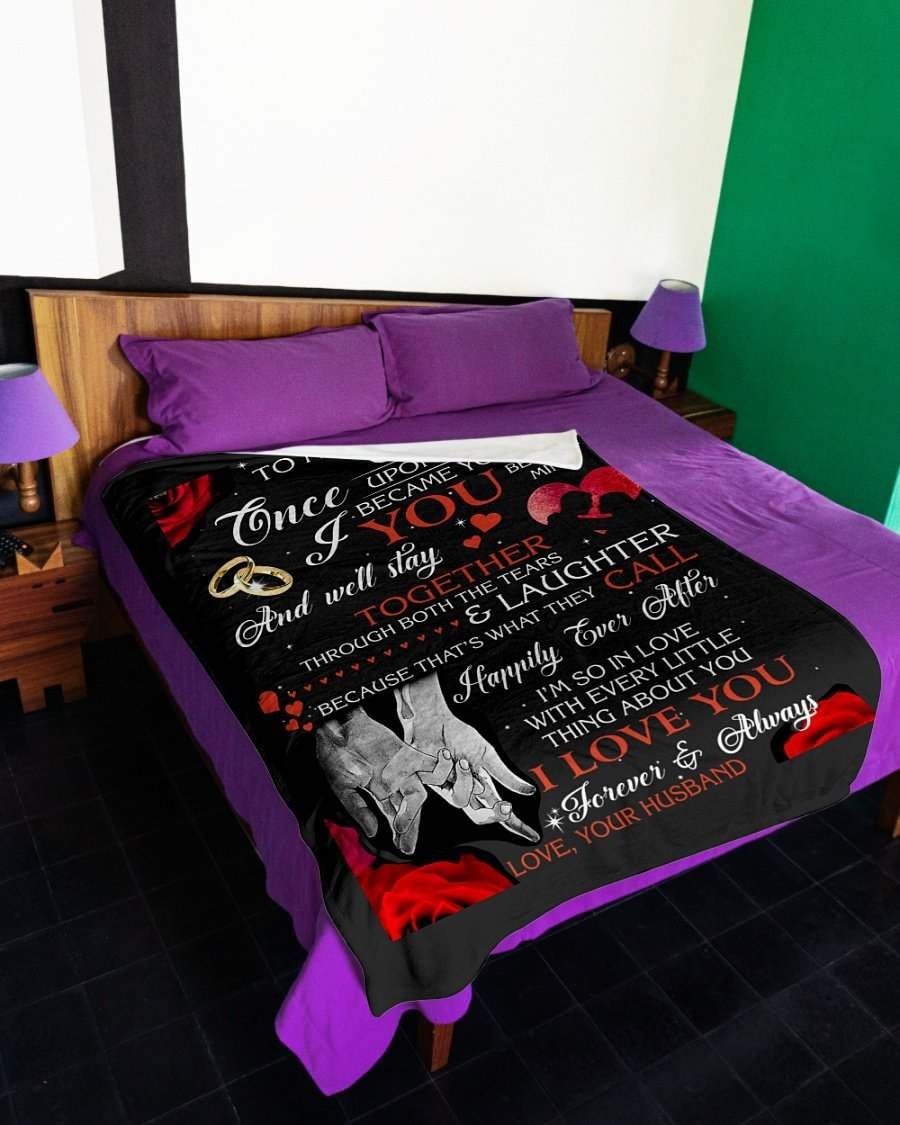 To My Wife I Love You – Best Gift For You Wife Fleece Blanket