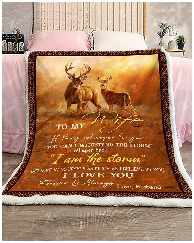 To My Wife – I Love You Forever&Always Fleece Blanket