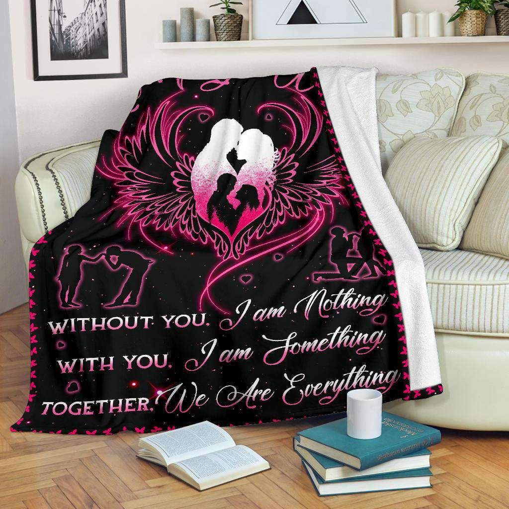 To My Wife Fleece Blanket