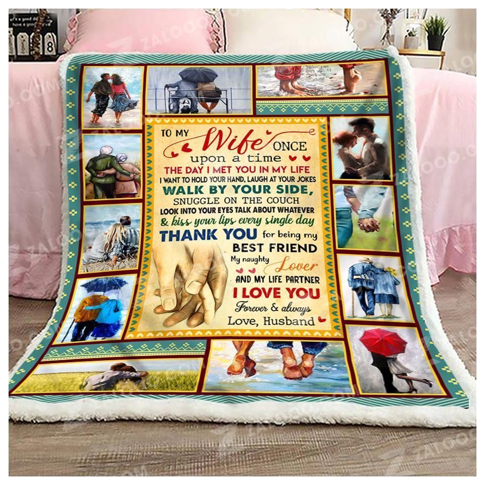 To My Wife – Wife Birthday Gift Ideas Fleece Blanket