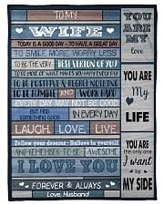 To My Wife You Are My Only Love Printed Fleece Blanket