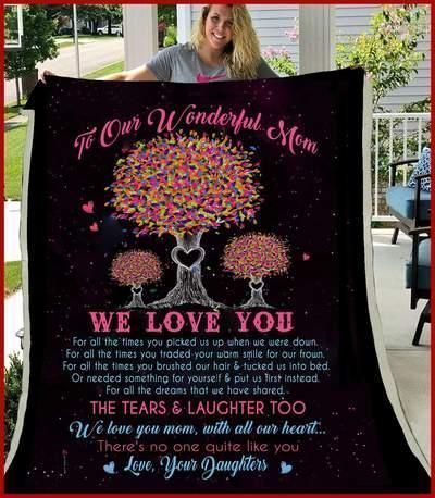 To Our Wonderful Mom Sherpa Fleece Blanket