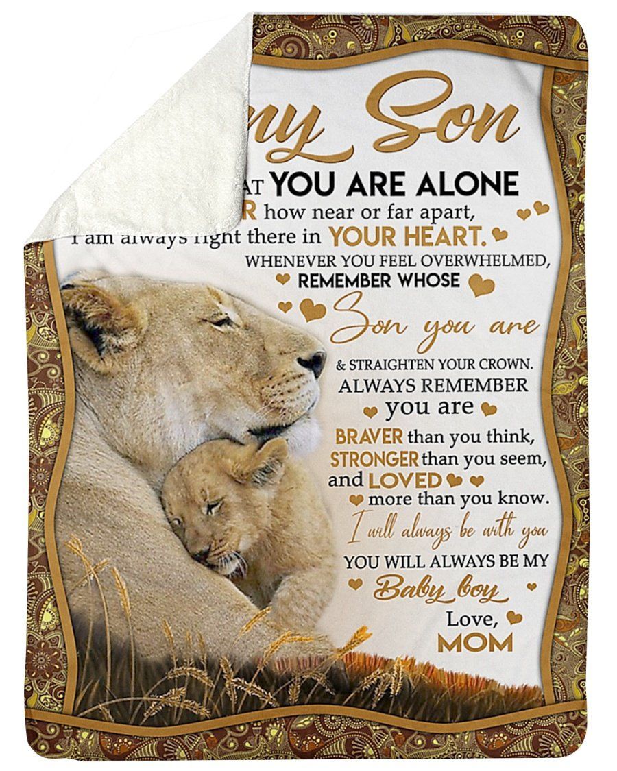 To Son Remember Whose Son You Are Sherpa Blanket