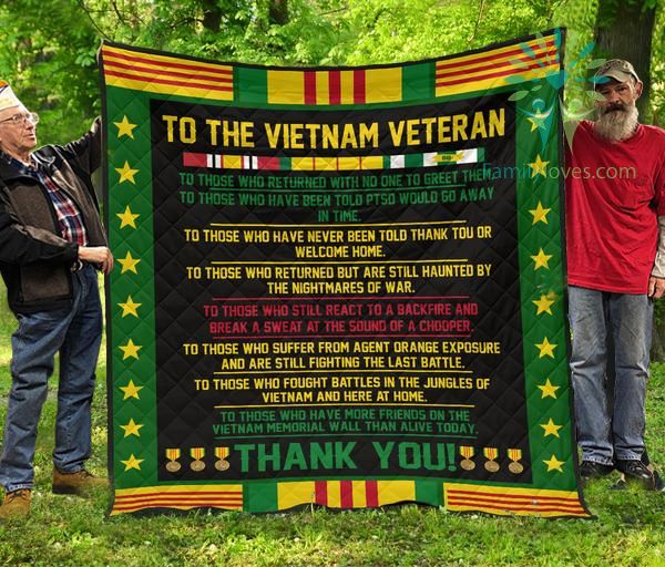 To The Vietnam Veteran Quilts Blanket DHC090120734TD
