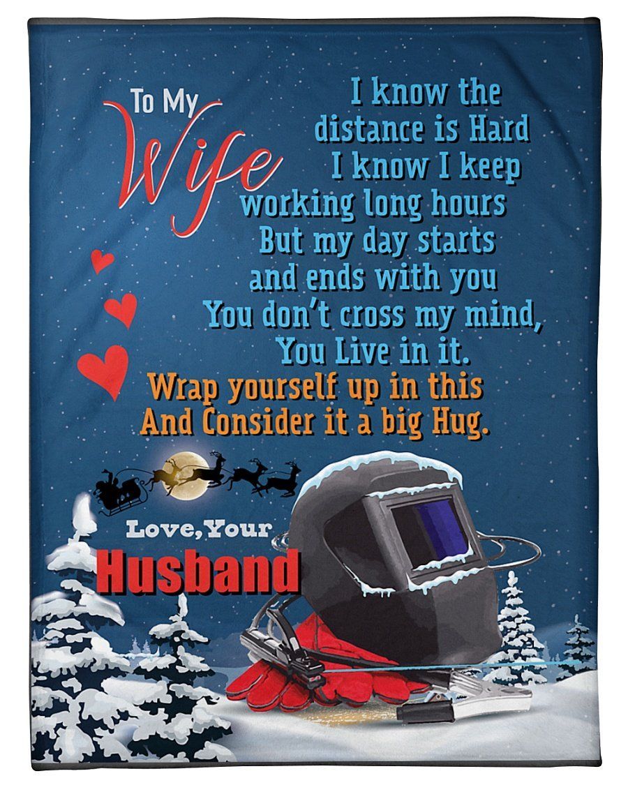 To Welder’s Wife You Don’t Cross My Mind Fleece Blanket Fleece Blanket
