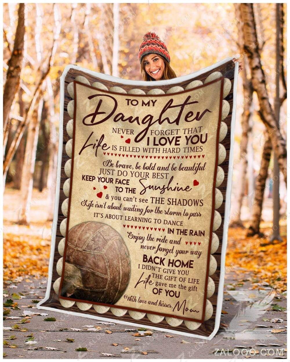 To Ym Daughter Mom Sherpa Fleece Blanket