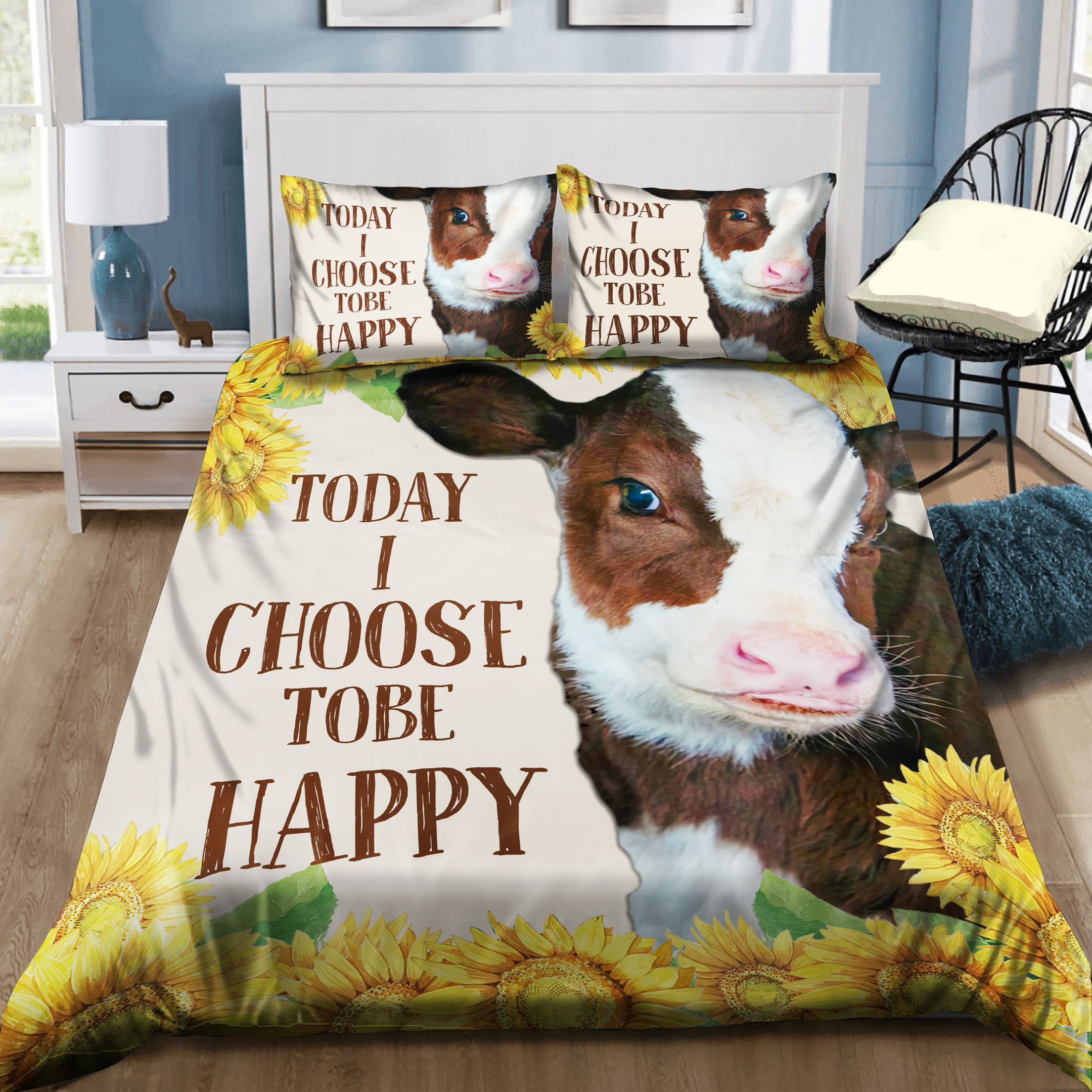 Today I Choose Time Happy Bedding Set