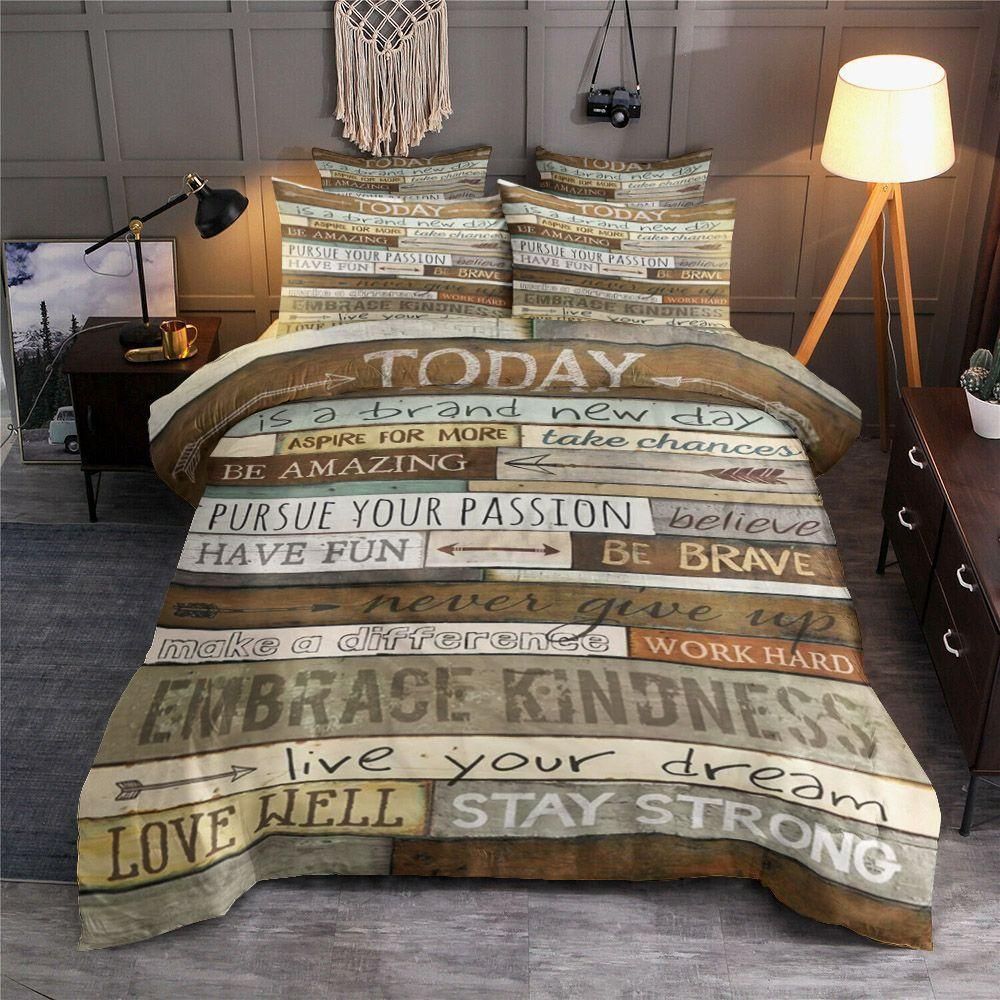 Today Is A Brand New Day Bedding Set