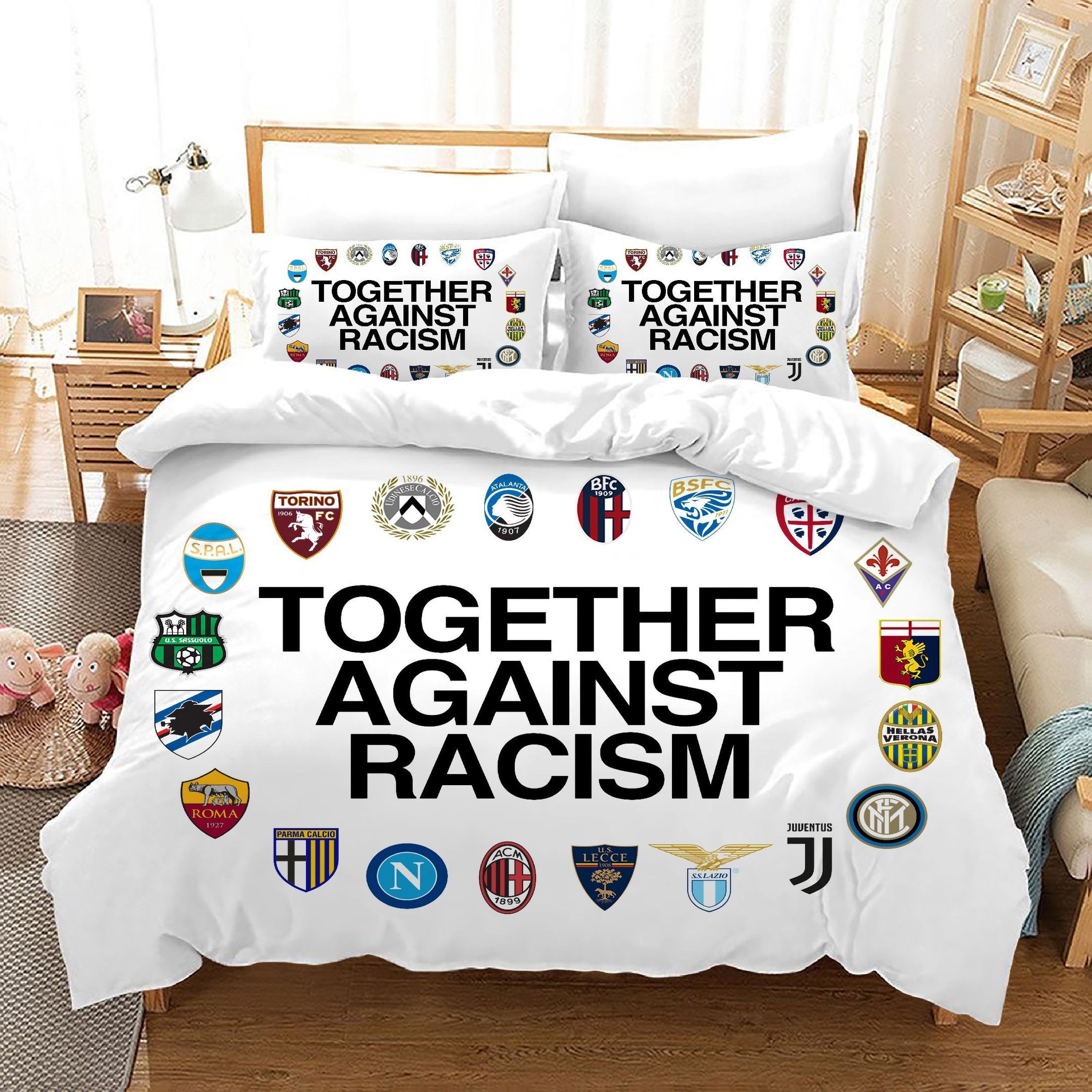 Together Agains Racism Bedding Set