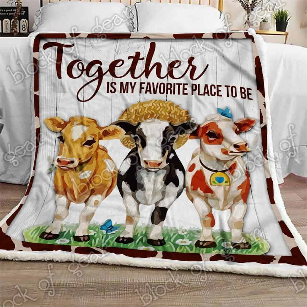 Together Is My Favorite Place to Be Fleece Blanket