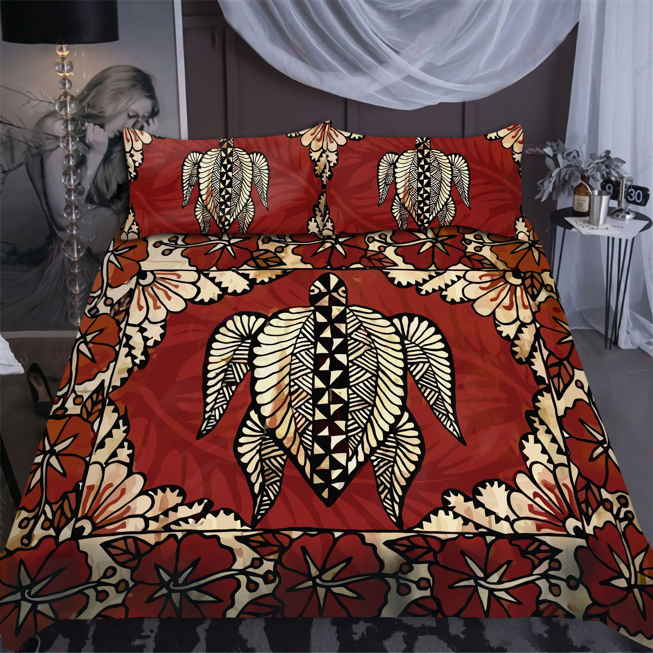 Tonga In My Heart Turtle Bedding Set