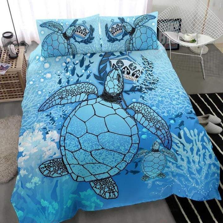 Tonga Turtle Blue Bedding Set