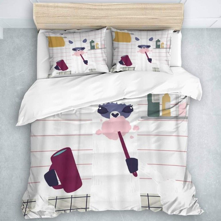Toothbrush Llama Bedding Set