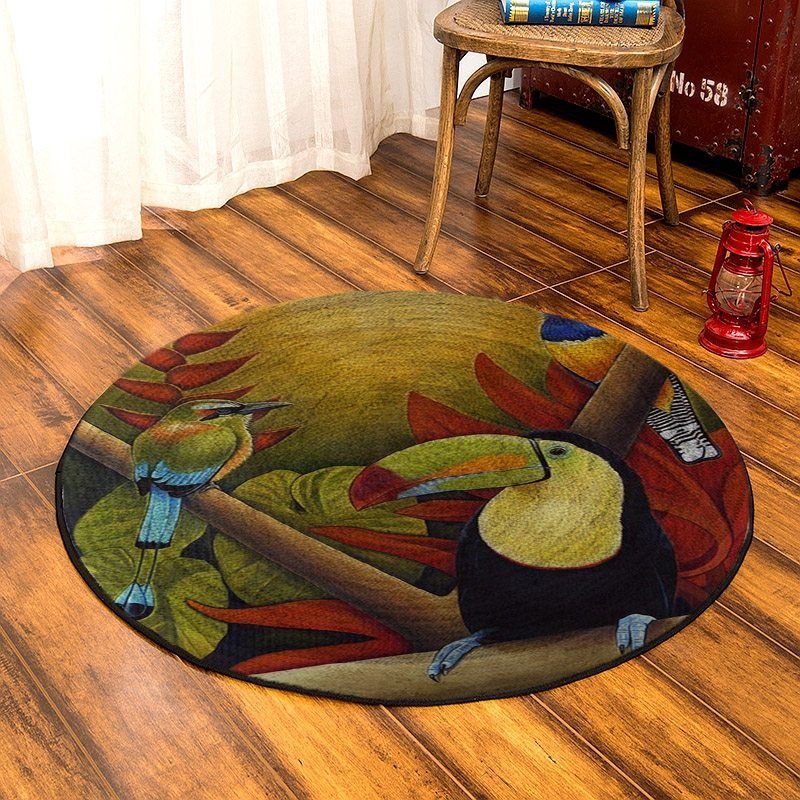 Toucan Round Carpet