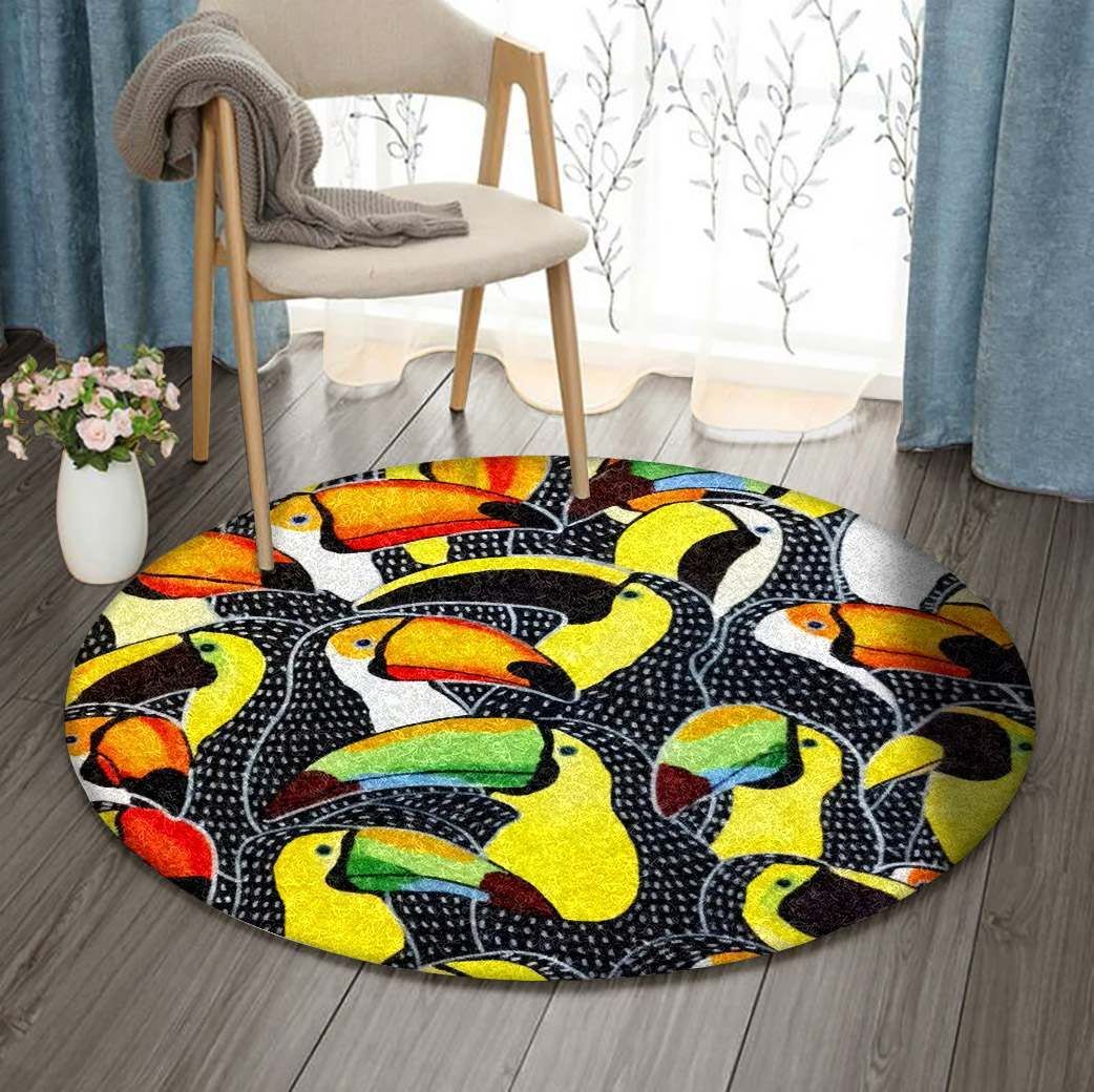 Toucan Round Carpet