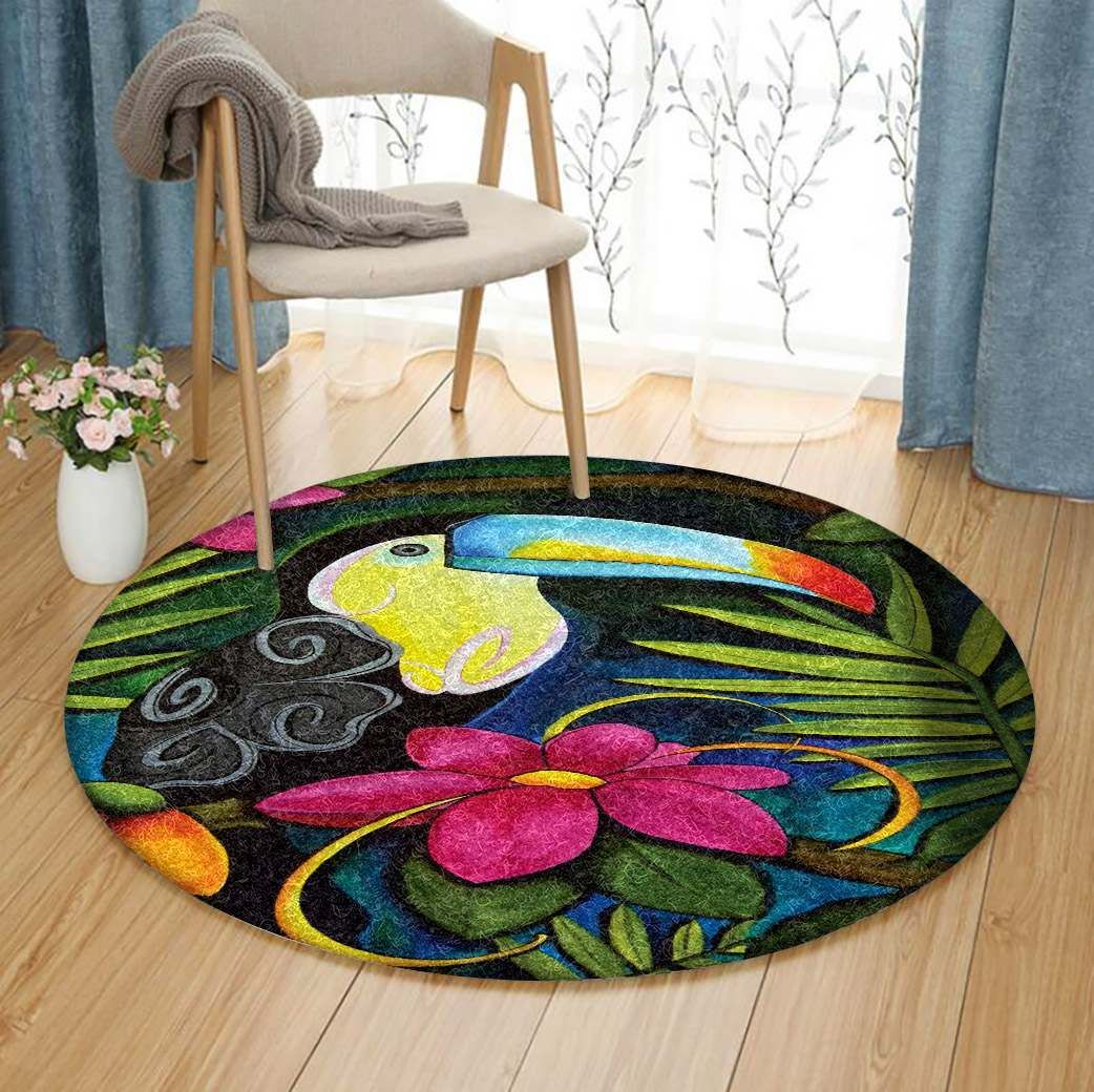 Toucan Round Carpet