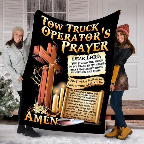 Tow Truck Operator’s Prayer Sherpa Fleece Blanket