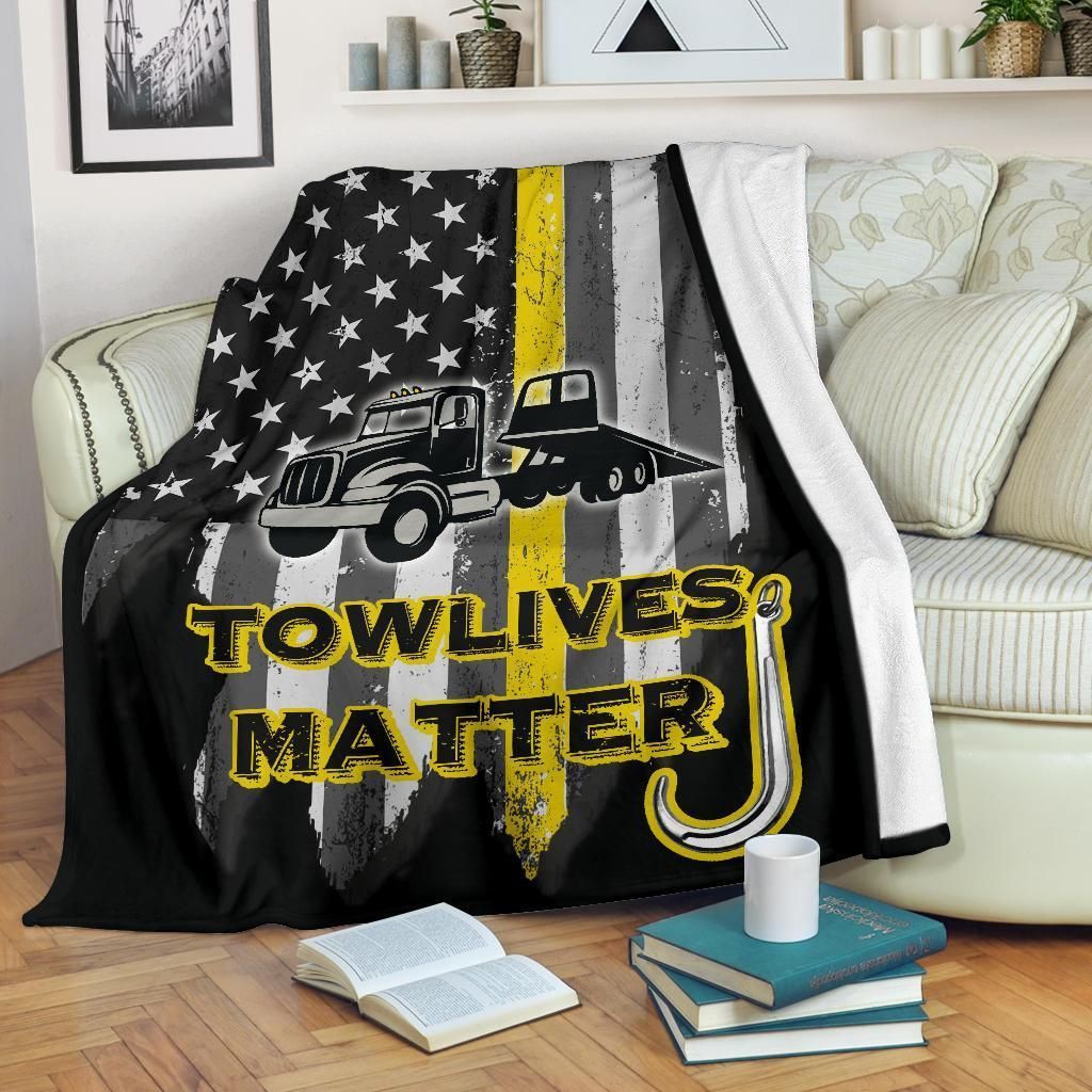 Towlivesmatter Sherpa Fleece Blanket