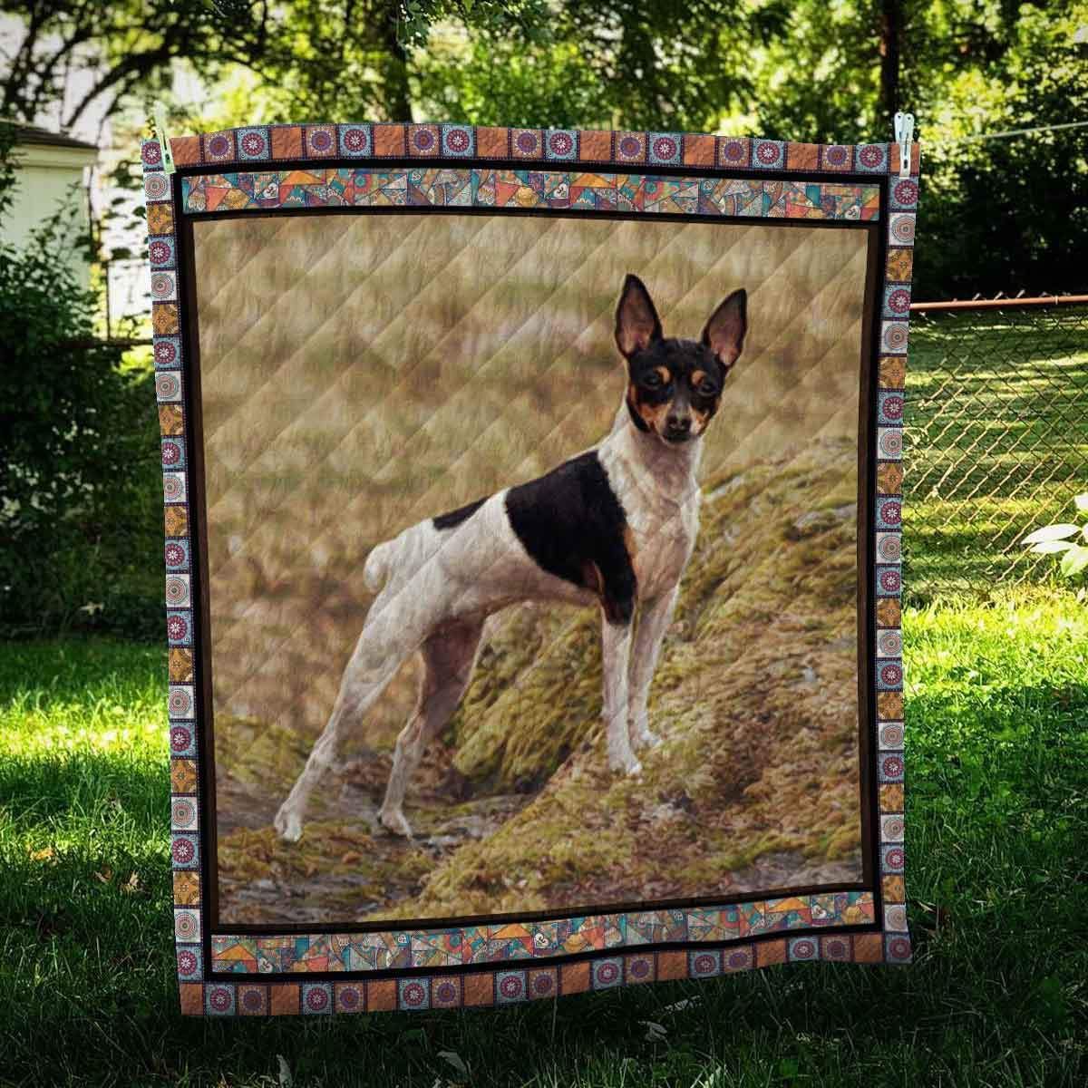 Toy Fox Terrier Look Quilt Blanket Dhc09122046Dd