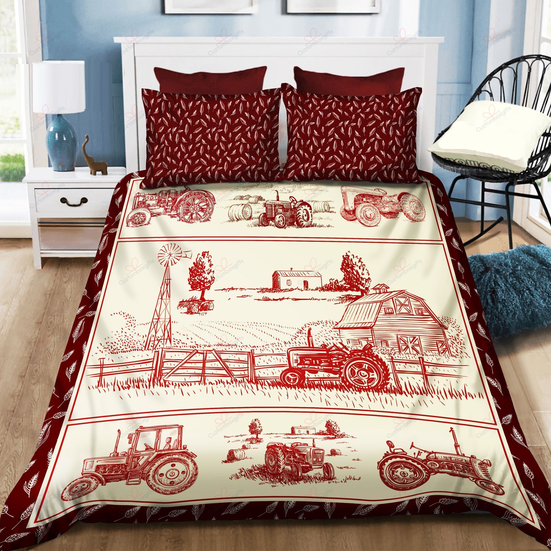 Tractor Farmer Farming Bedding Set