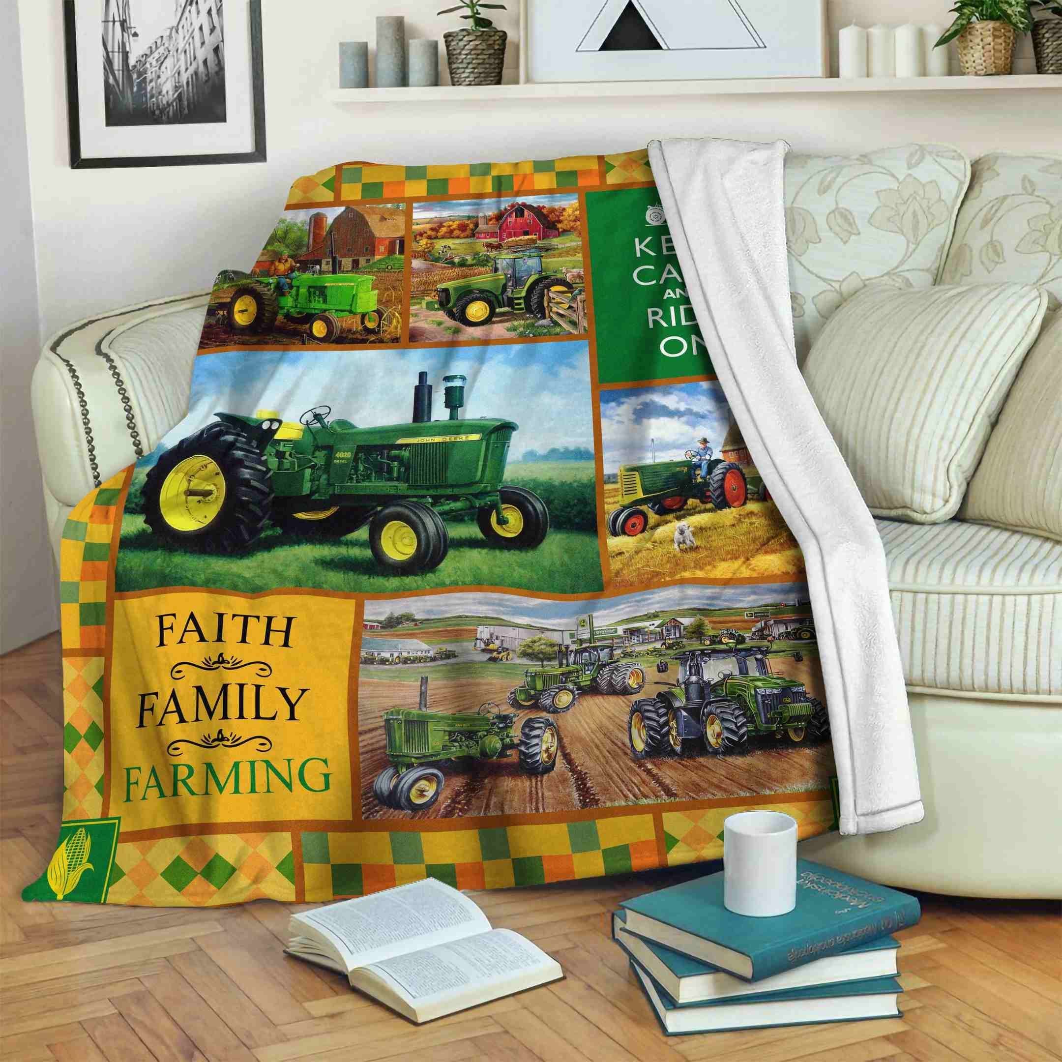 Tractor Fleece Blanket