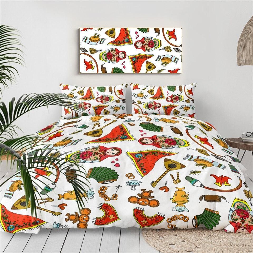 Traditional Japanese Things Bedding Set