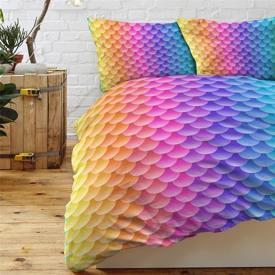 Translucent Fish Scales Bedding Set