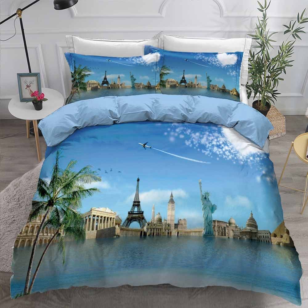 Travel Around The World Bedding Set
