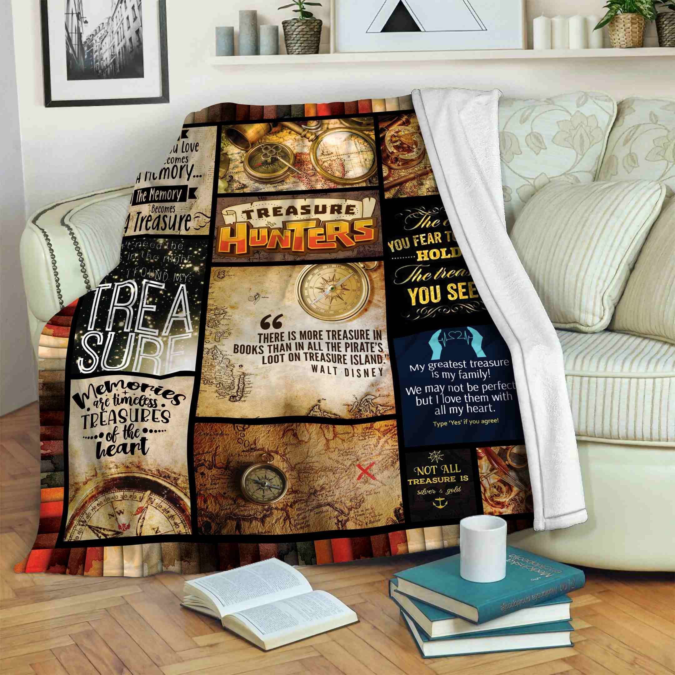 Treasure Hunting Fleece Blanket