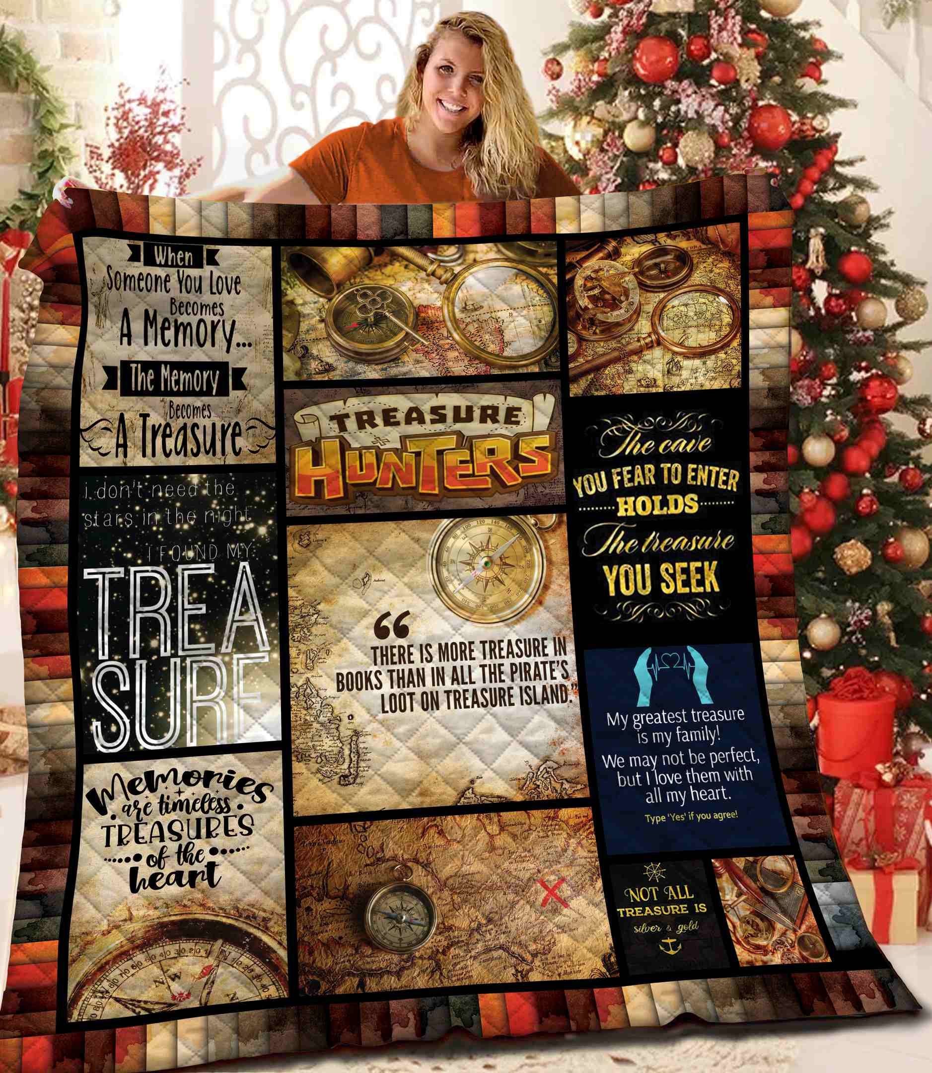 Treasure Hunting Quilt Blanket BBB081112MH