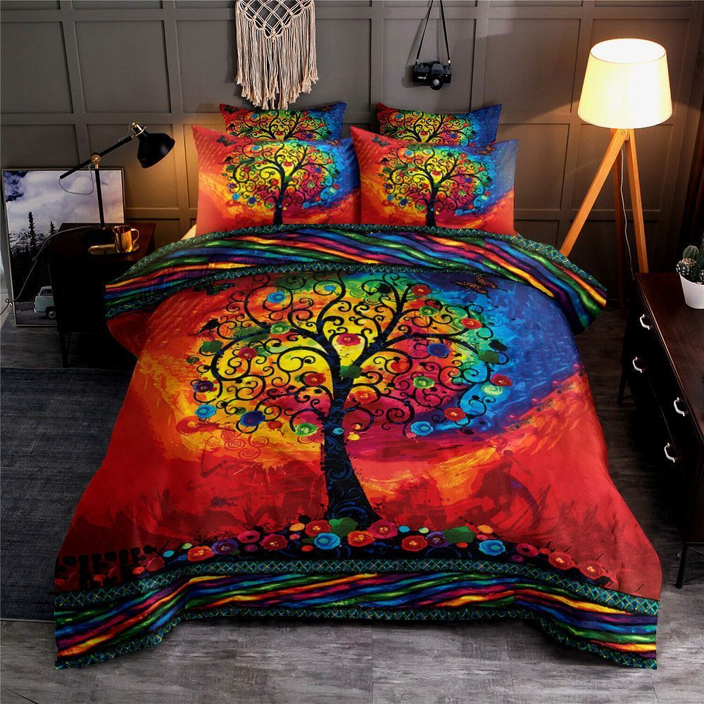 Tree And Butterfly Bedding Set