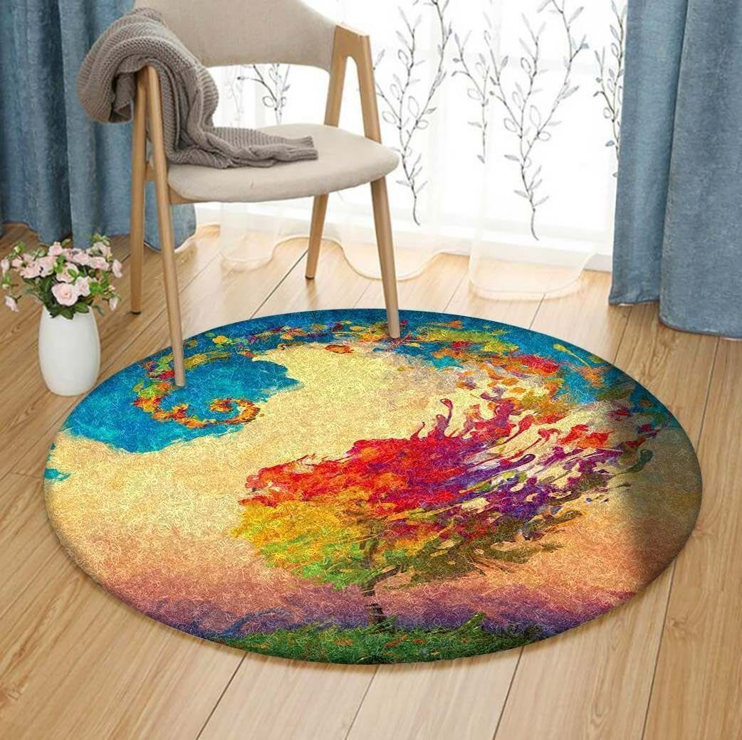 Tree Art Round Carpet