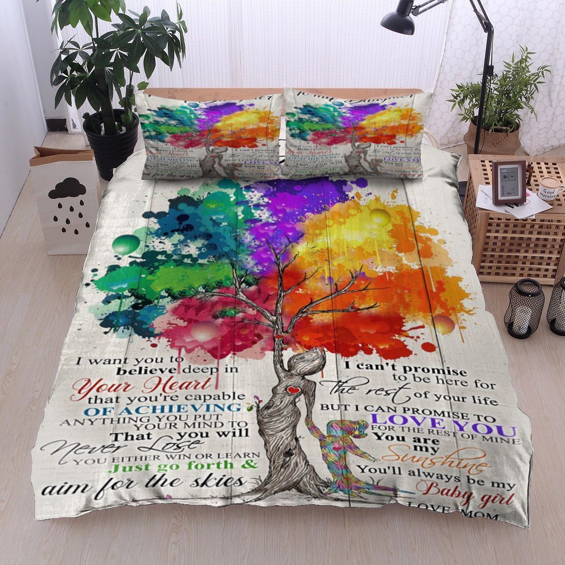 Tree Family To My Daughter Your Mom Bedding Set