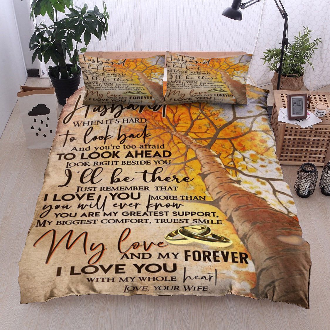 Tree Family To My Husband Bedding Set
