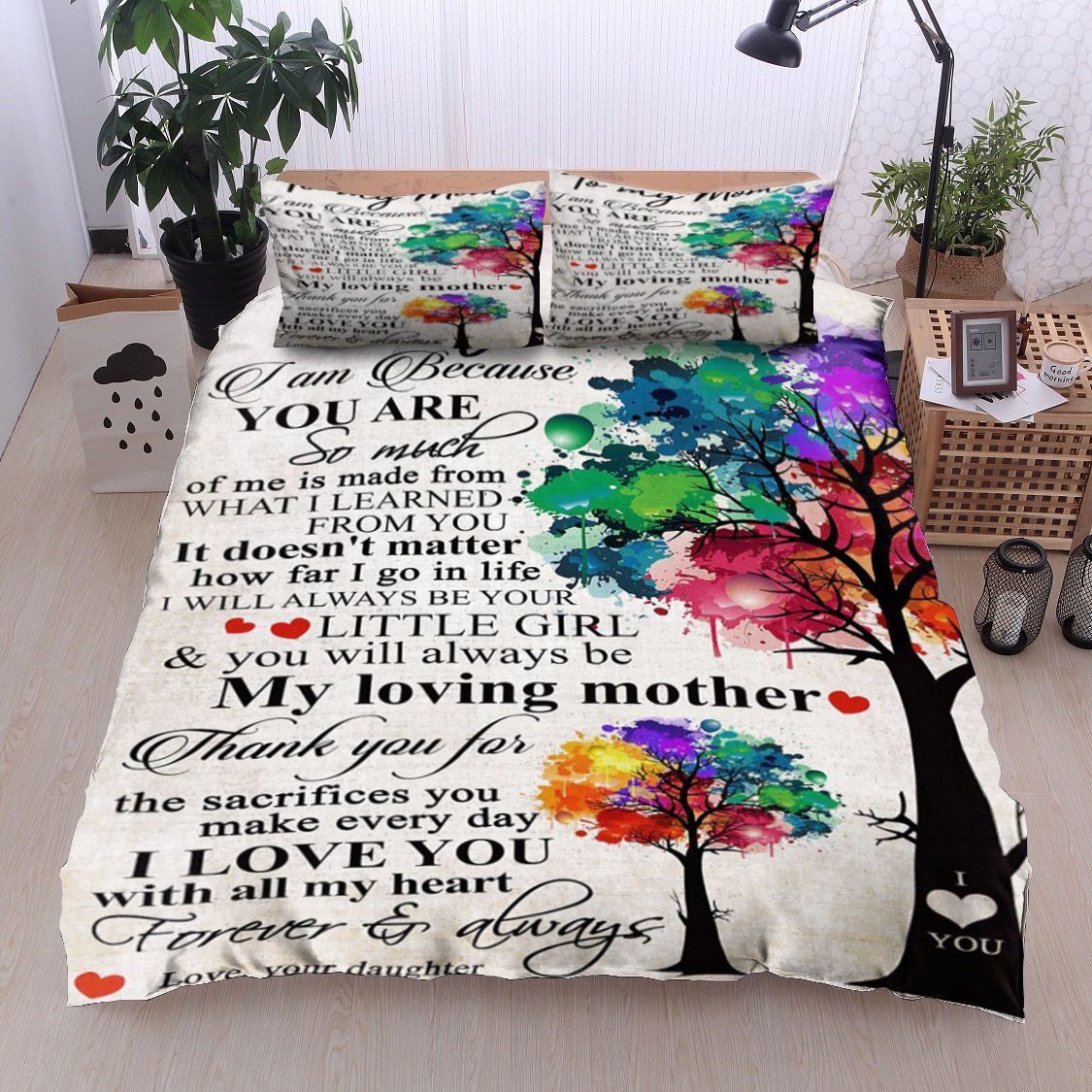 Tree Family To My Mom Love Your Daughter Bedding Set