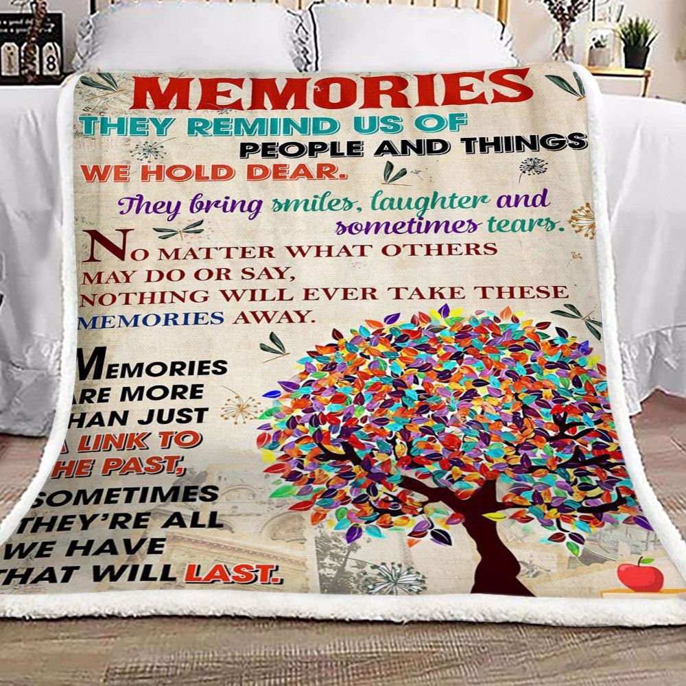 Tree Memories Dragonfly Sherpa Fleece Blanket