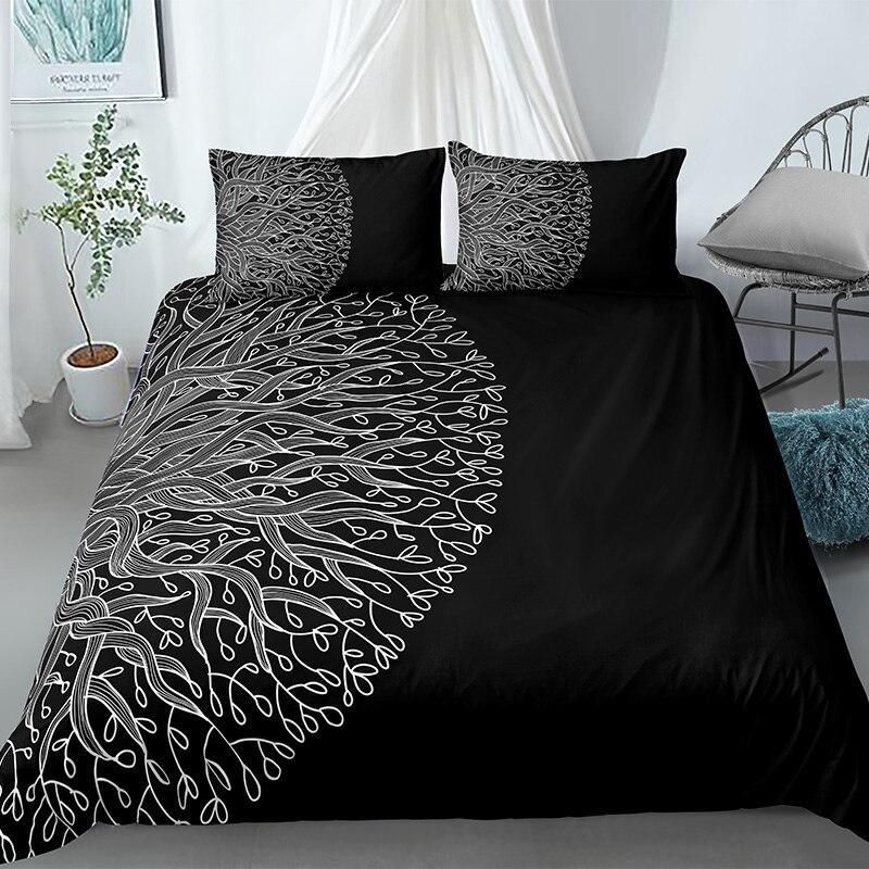 Tree Of Life Black Bedding Set